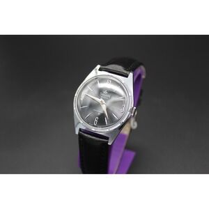 Vintage Shelton De Luxe Swiss Manual Wind Watch – Black Dial – Mid Century